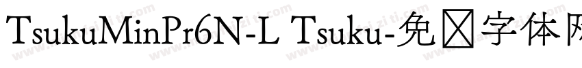 TsukuMinPr6N-L Tsuku字体转换